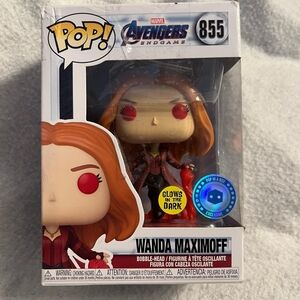 Marvel Avengers Scarlett Witch Glow in the Dark Funko Pop Figure in DAMAGED BOX